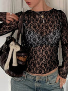 Selina | Langarm Spitze Top