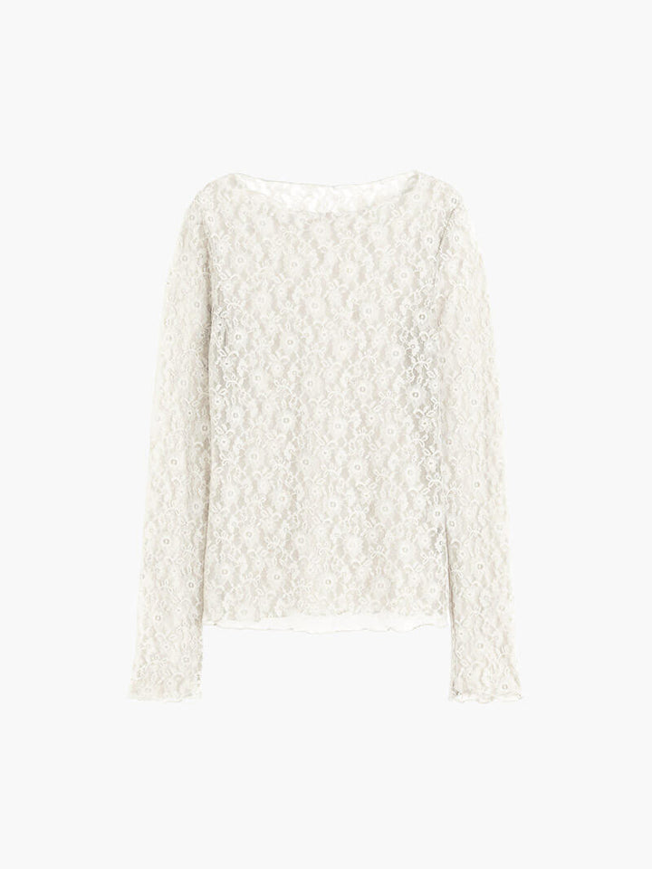 Selina | Langarm Spitze Top