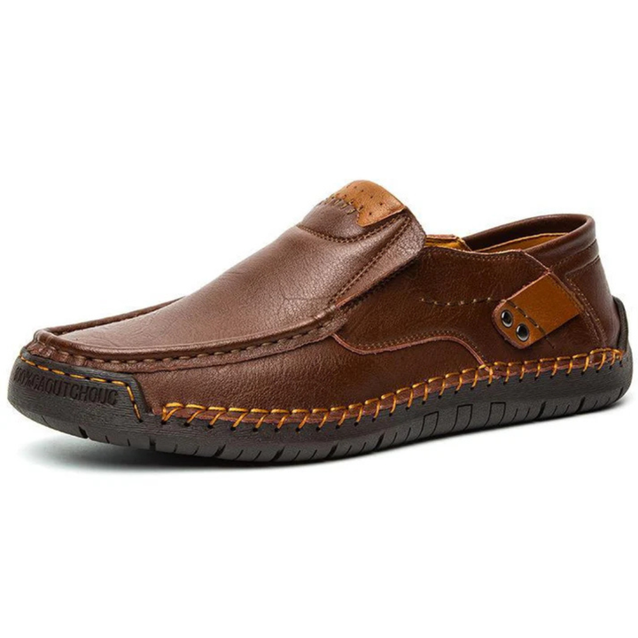 FlexStep - Leder Slipper Herren - Komfortabel &amp; Stilvoll Ohne Schnürsenkel