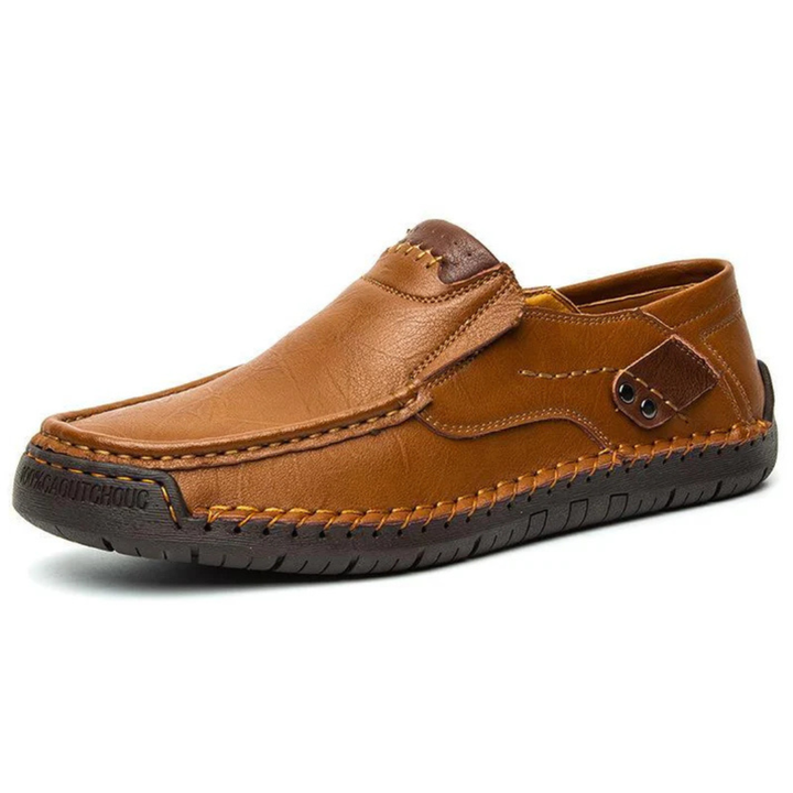 FlexStep - Leder Slipper Herren - Komfortabel &amp; Stilvoll Ohne Schnürsenkel