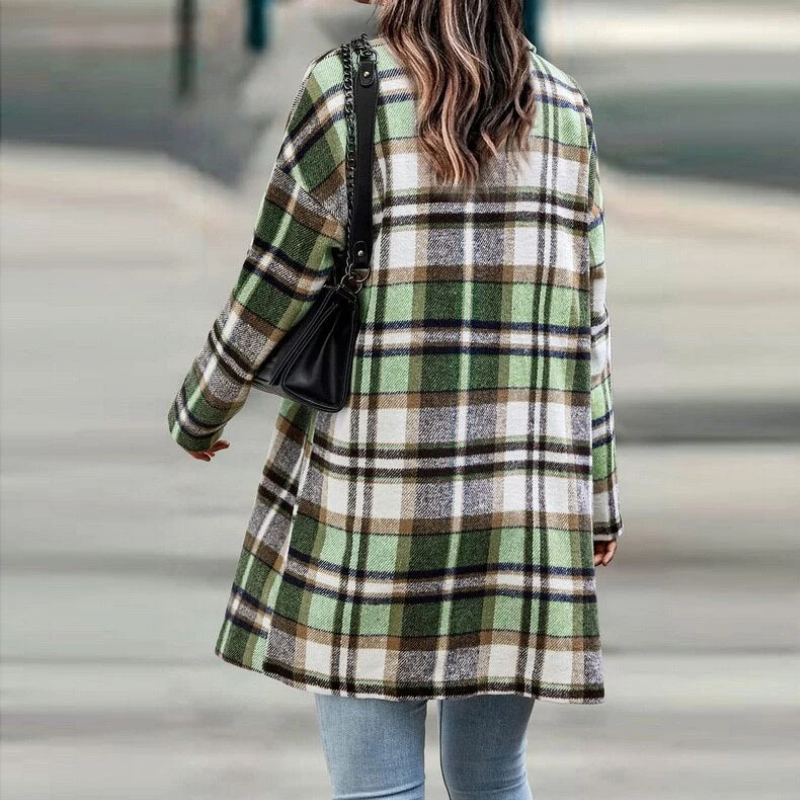 Fiorenza - Karierte Damenjacke mit Bequemer Passform