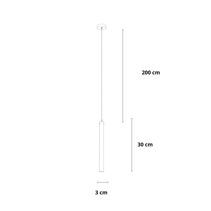 Pendant Light Bedroom | Black | Minimalist | LED