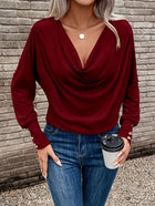 Damenpullover | Fallender Kragen & Komfort