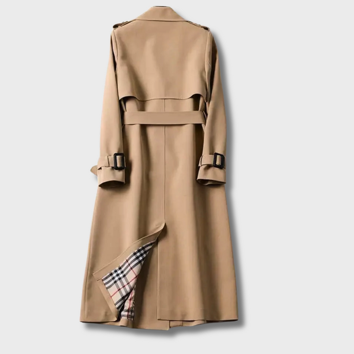 Damen Übergangsjacke | Gürtel für Taillenakzent &amp; Doppelknöpfe