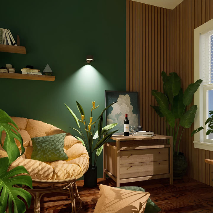 Multifunctional Wireless Wall Lamp Rechargeable &amp; Dimmable with 360° Rotation