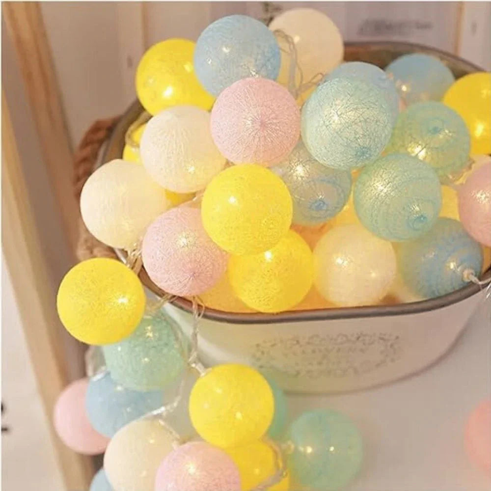 Cotton Light Balls String – Create Atmosphere and Warmth in Any Space