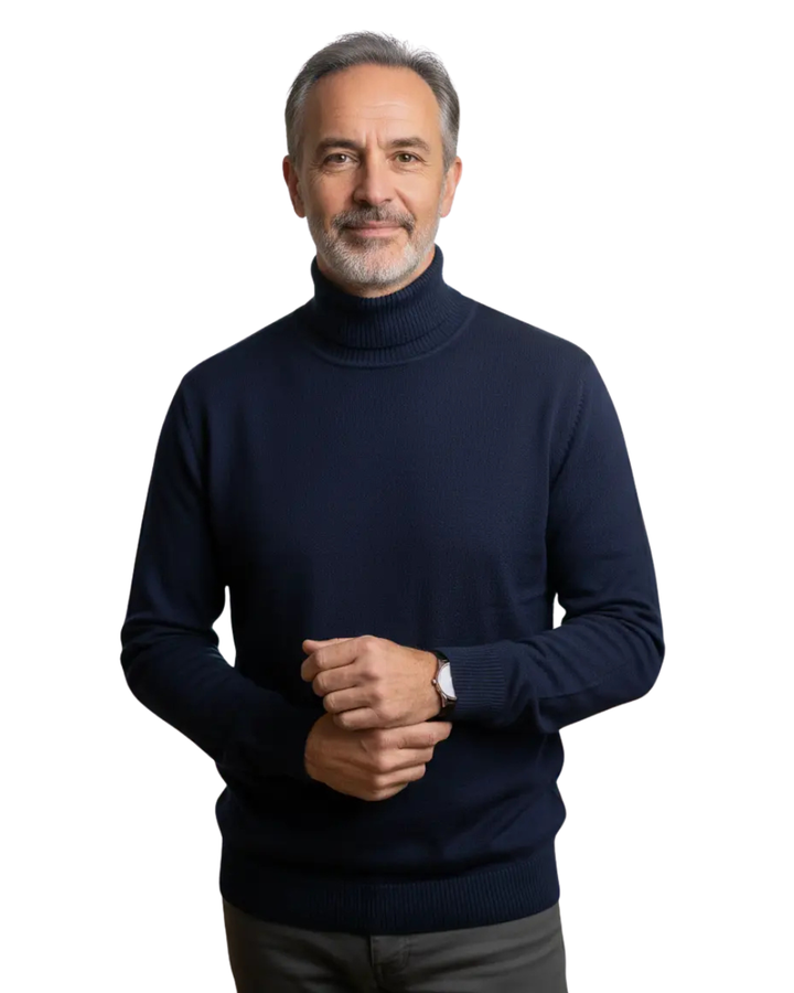 Harrison | Élégant pull à col roulé premium