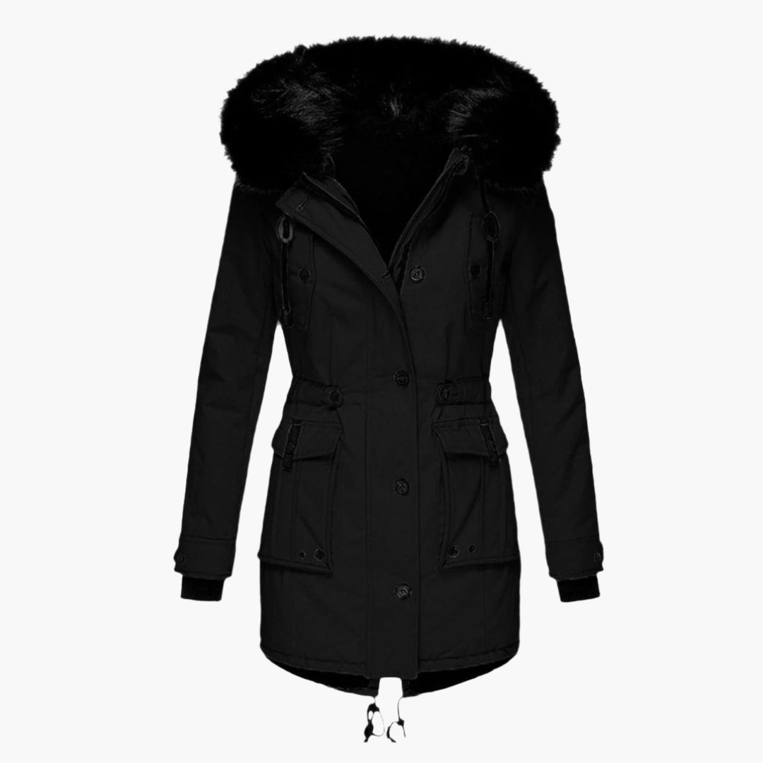 Damen Dicke Parka Jacke mit Kapuze – Wasserabweisend, Lässig für Kaltes Wetter