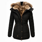 Winterjacke Damen | Lange Winterjacke Damen | Überlappender Reißverschluss & Reißverschlusstaschen für Übersicht