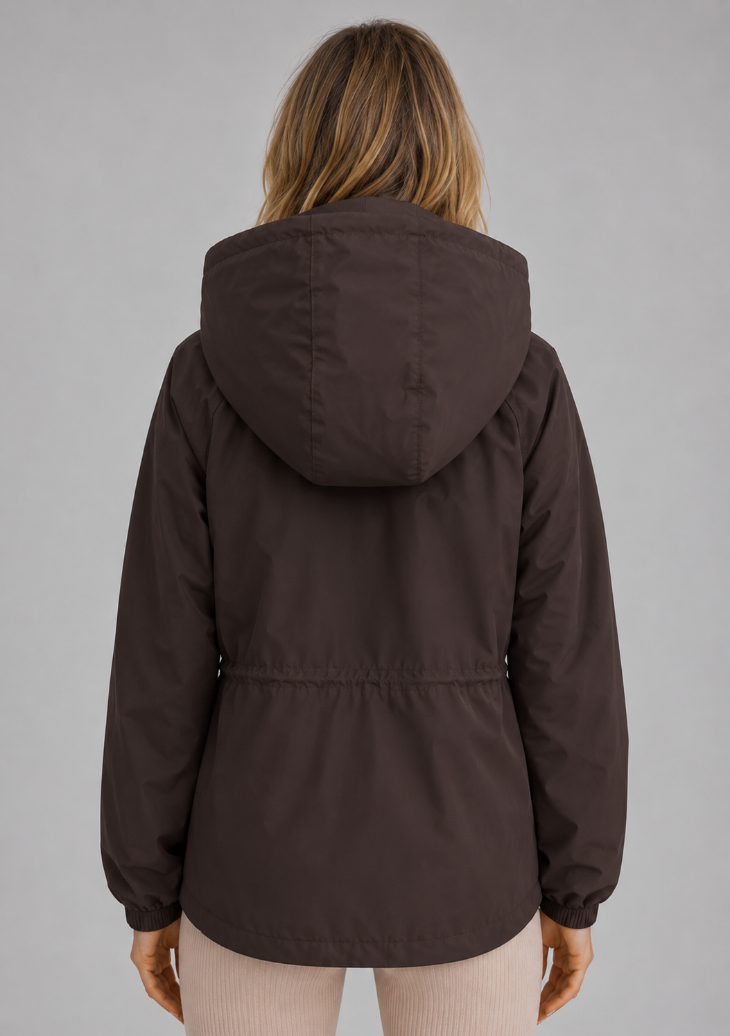Regenjacke Damen - Kapuzen-Regenjacke mit winddichter Verarbeitung