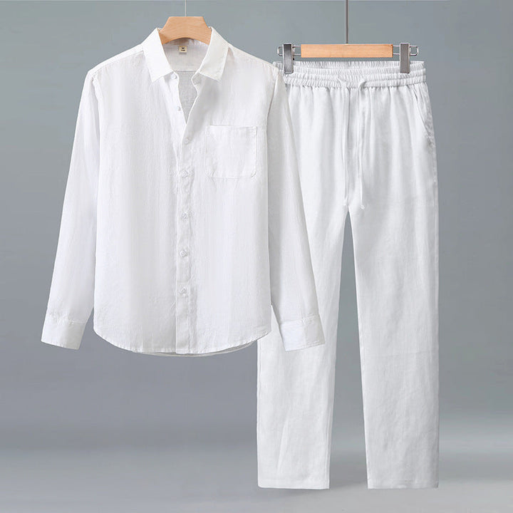 Set Männer - Leinen Atmungsaktives Sommer Outfit