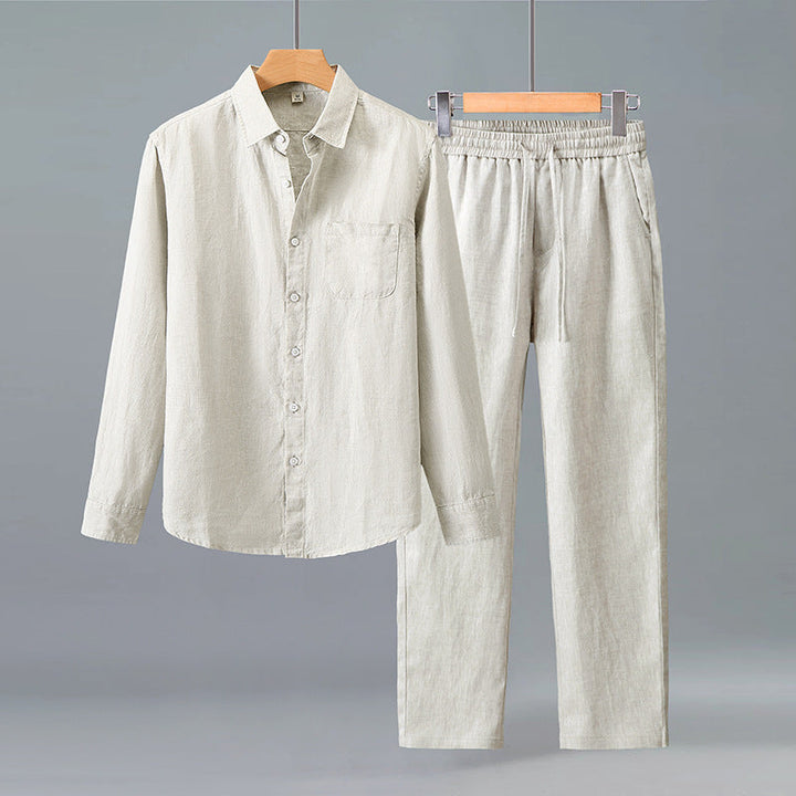 Set Männer - Leinen Atmungsaktives Sommer Outfit
