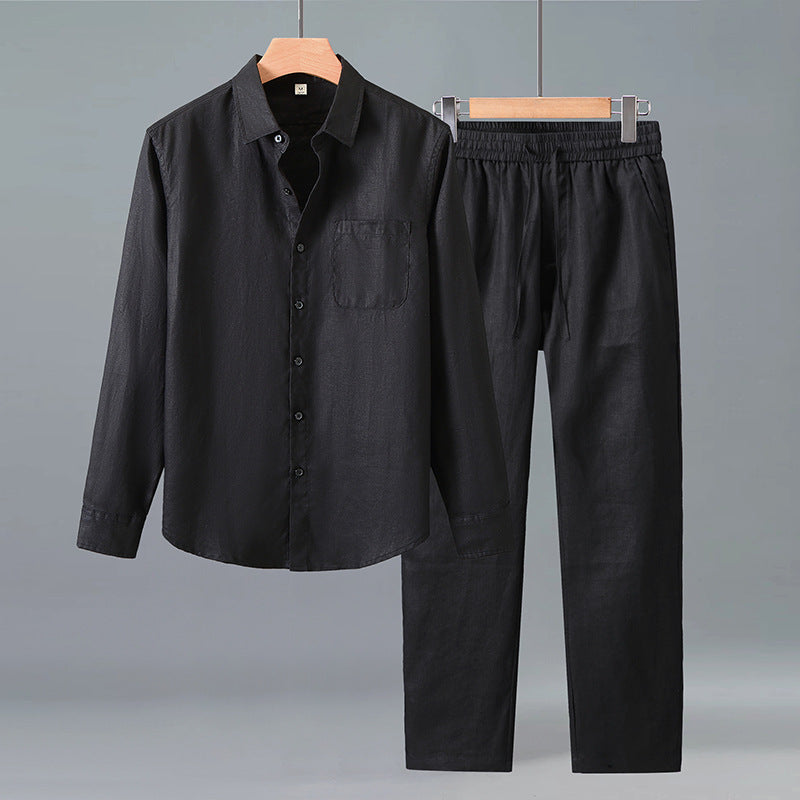 Set Männer - Leinen Atmungsaktives Sommer Outfit