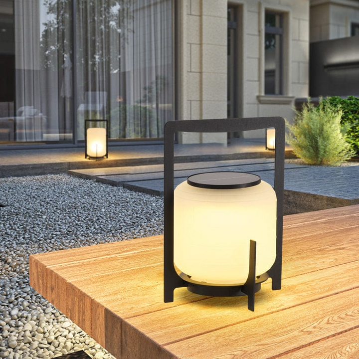 Solar Garden Lantern Cylinder | LED E27 | IP65 | Garden &amp; Terrace