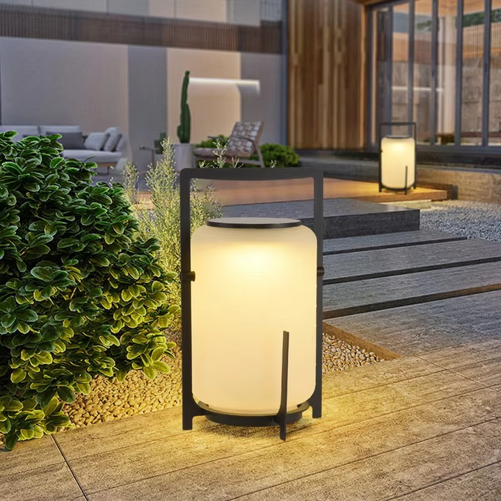 Solar Garden Lantern Cylinder | LED E27 | IP65 | Garden &amp; Terrace