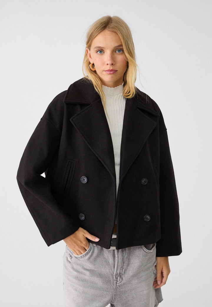Mantel Damen - Kurzer Doppelt-gefütterter Mantel