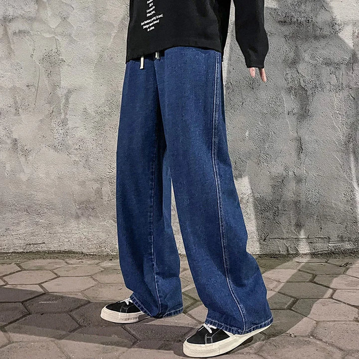 Jeans Herren - Weite Beinform Lockere Koreanische Jeans