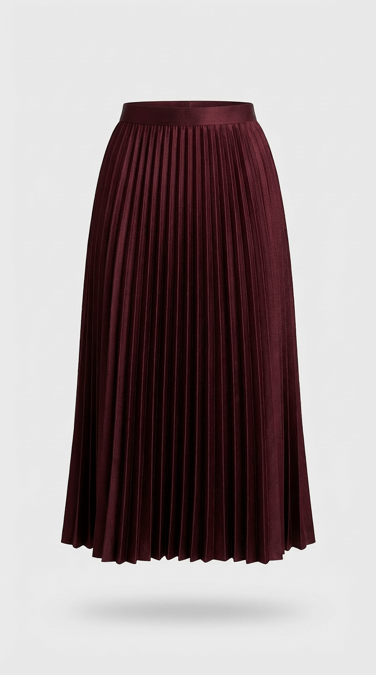 Grace Pleated Midi Skirt