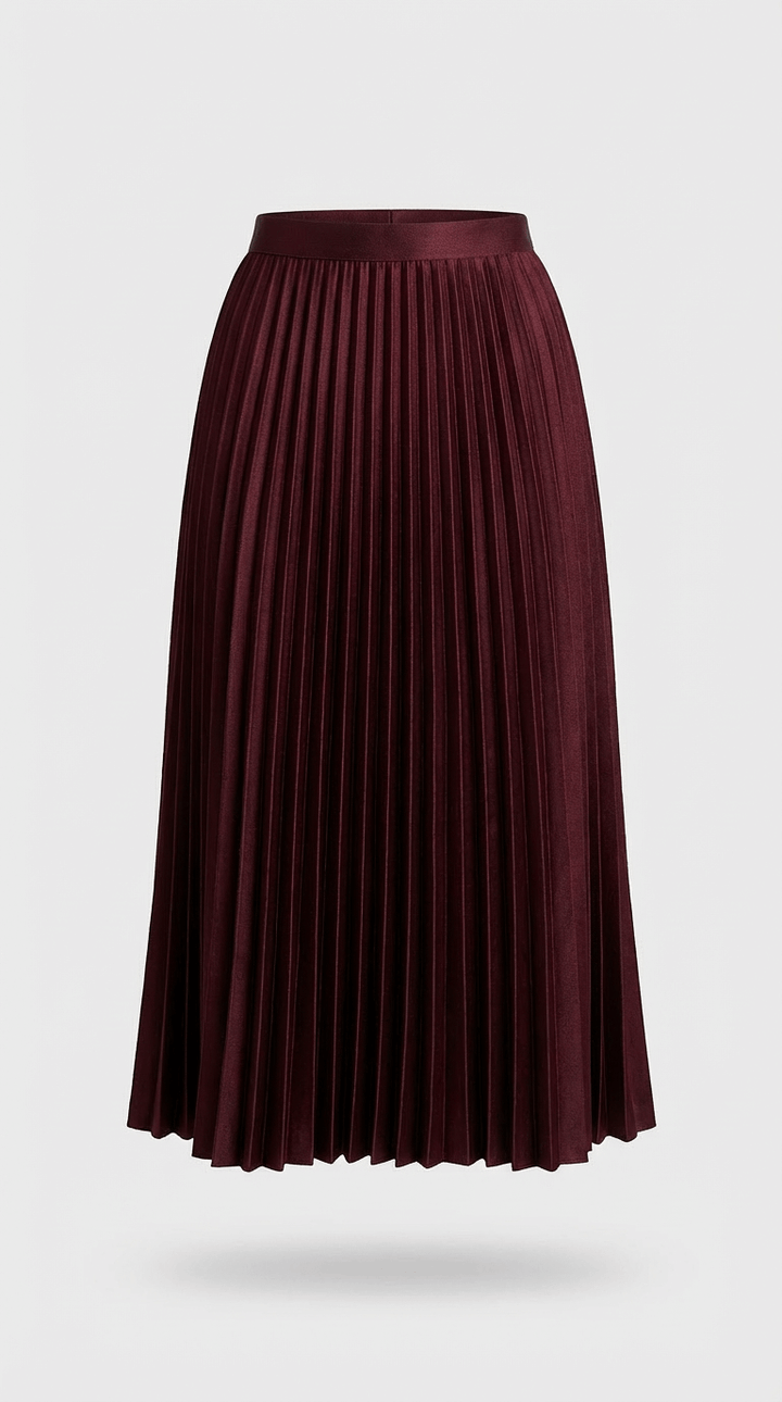 Grace Pleated Midi Skirt