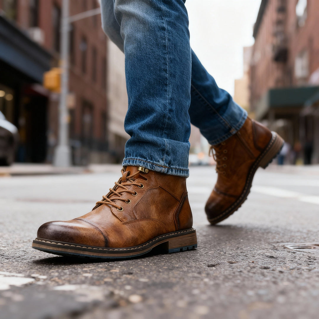 Aldric | Bottines à lacets pour hommes avec bout renforcé