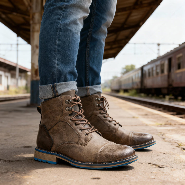 Aldric | Bottines à lacets pour hommes avec bout renforcé