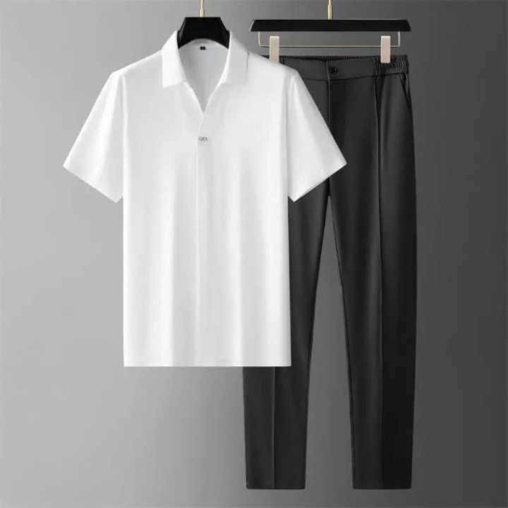 Luxe Set zweiteilig Polo und Hose Sommer Übergangszeit Herren - Grayson