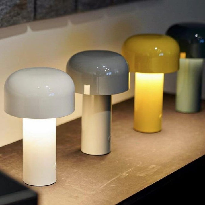 LED Table Lamp | Wireless &amp; Rechargeable | Mushroom Ambient Light