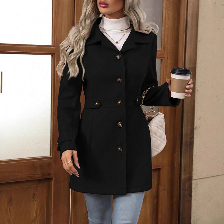 Herbst Damen Trenchcoat Gürtel Tailliert Übergangszeit