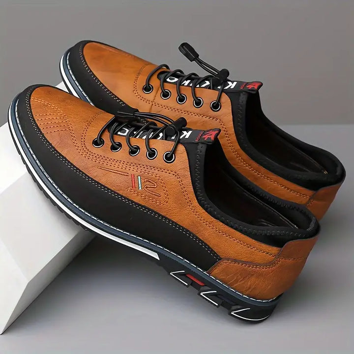 Lennox | Herren Schnürschuhe Cognac Casual Oxford Leder Herren