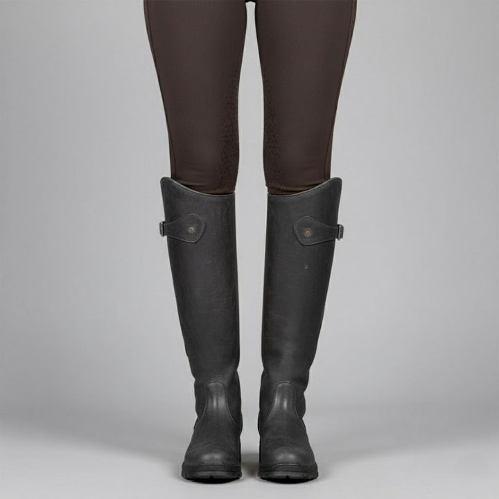 Damen Orthopädische Outdoor Reitstiefel – Leder, Wasserabweisend, Bequem für Outdoor-Aktivitäten