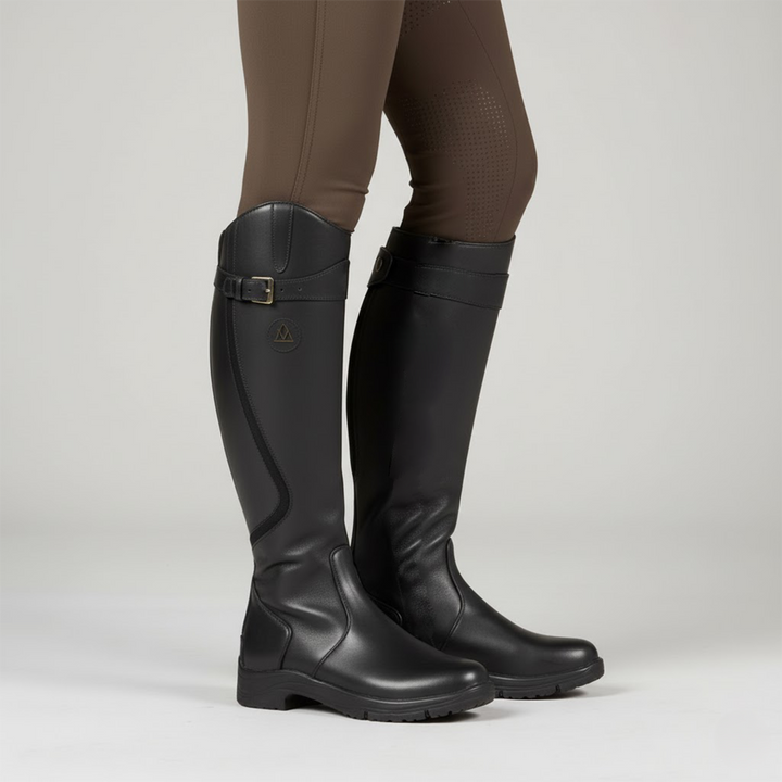 Damen Orthopädische Outdoor Reitstiefel – Leder, Wasserabweisend, Bequem für Outdoor-Aktivitäten