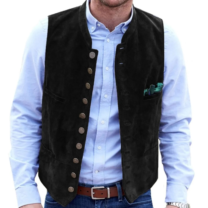 Burkhard | Herren Trachtenweste Lederweste Tracht