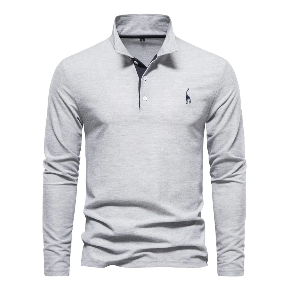 Polo-Shirt Herren Knop-Hals Casual