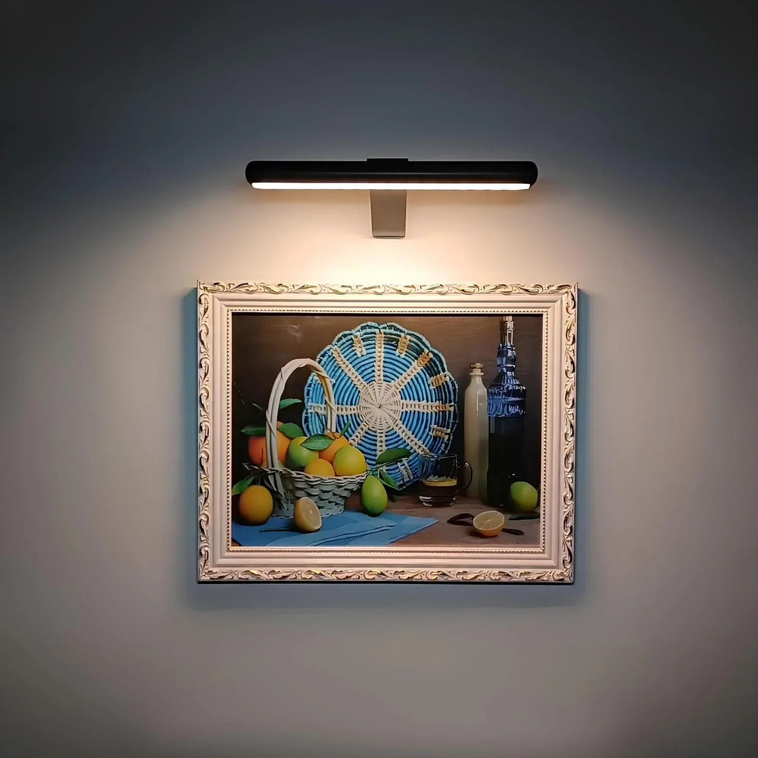 ArtGlow Wireless LED Picture Lighting – Rechargeable Wall Lamp with Remote Control, Dimmable Light