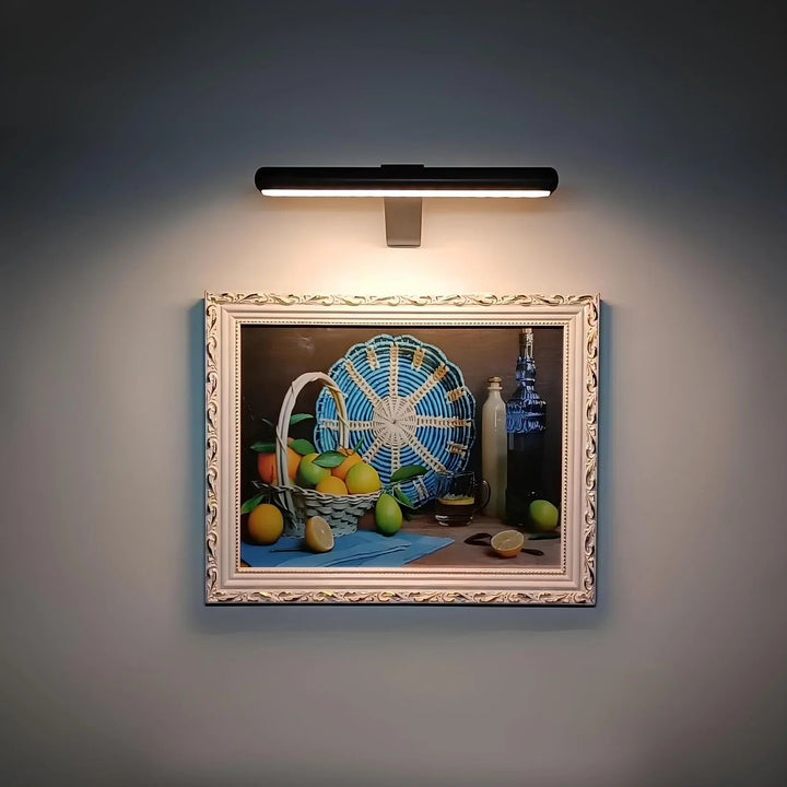 ArtGlow Wireless LED Picture Lighting – Rechargeable Wall Lamp with Remote Control, Dimmable Light
