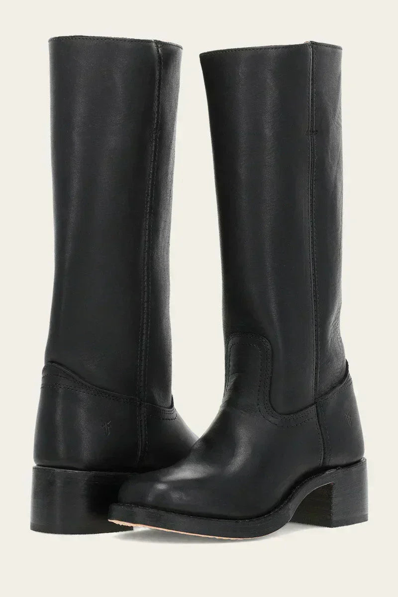 Damen Lederstiefel – Exklusiv, Luxus, Hochwertiges Leder, Lässig für Zuhause und Draußen