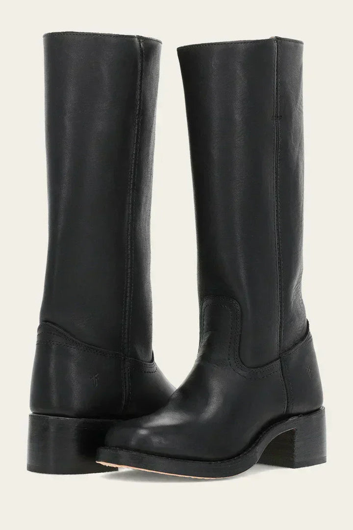 Damen Lederstiefel – Exklusiv, Luxus, Hochwertiges Leder, Lässig für Zuhause und Draußen