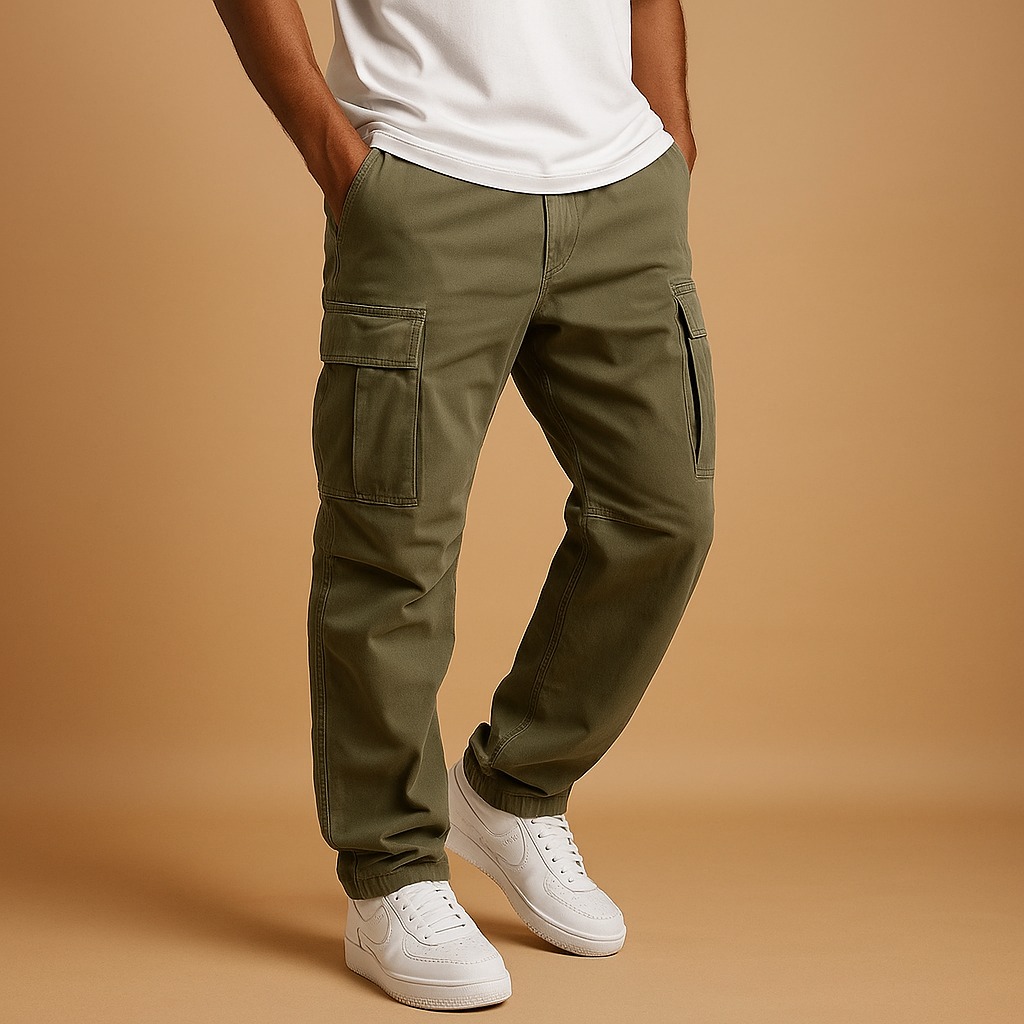 Regulär geschnittene Cargo-Hose für Herren mit Taschen | Mailand