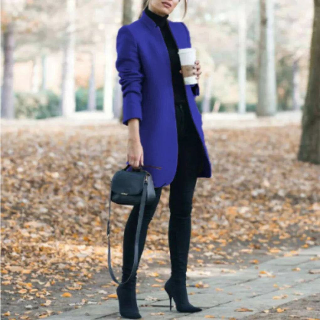 Damen Winterjacke mit Stehkragen - elegante Oberbekleidung mit klassischer Wärme