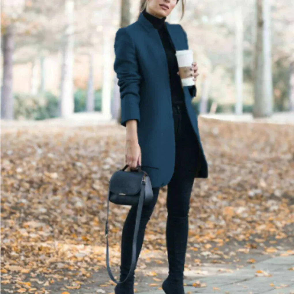 Damen Winterjacke mit Stehkragen - elegante Oberbekleidung mit klassischer Wärme