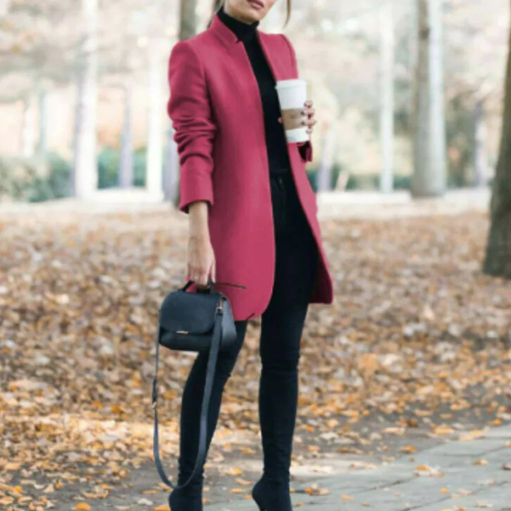 Damen Winterjacke mit Stehkragen - elegante Oberbekleidung mit klassischer Wärme