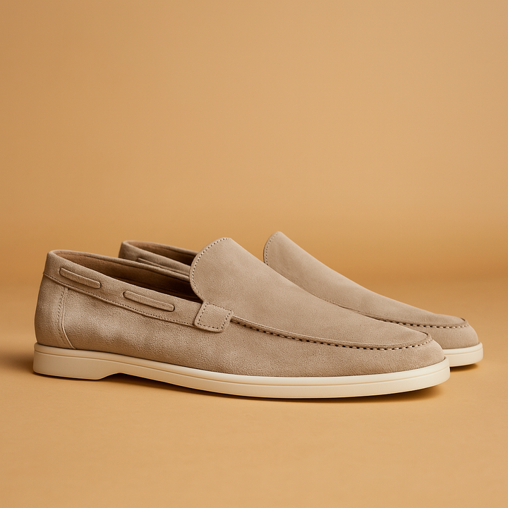 Bequeme Slipper für Herren im Wildleder-Look | Abelard
