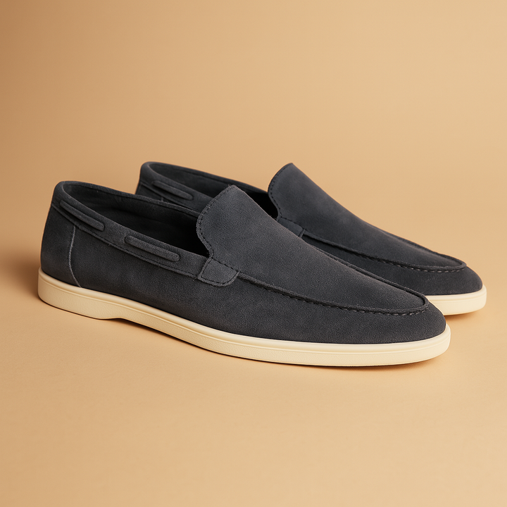 Bequeme Slipper für Herren im Wildleder-Look | Abelard