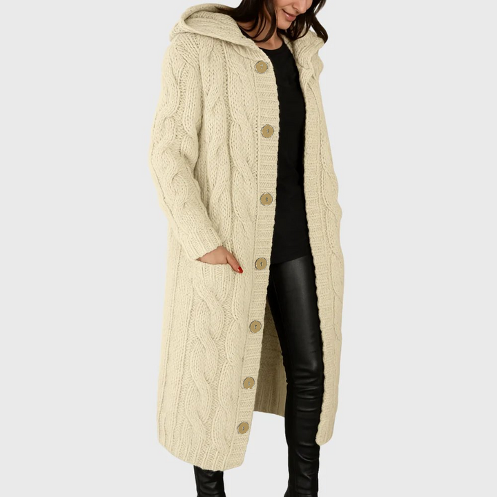 Damen Gemütlicher Außenmantel mit Wärme und Funktionalen Taschen
