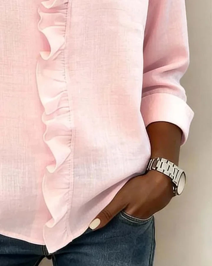 Chloe | Leichte V-Ausschnitt Bluse