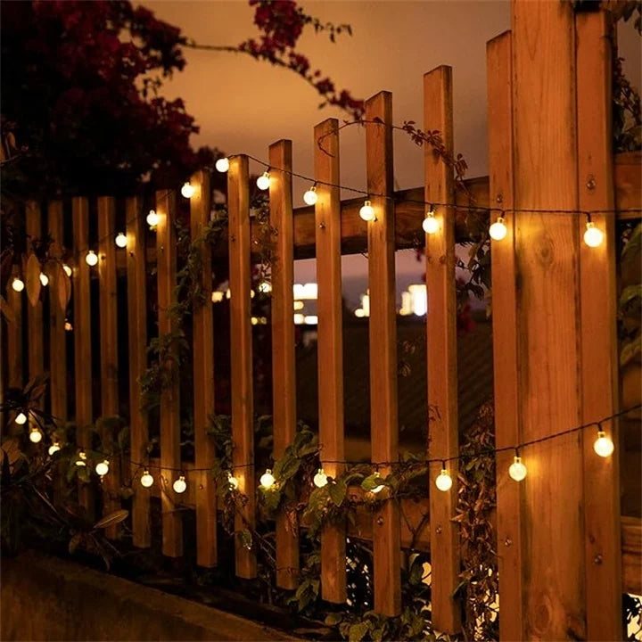Solar String Lights with Balls | LED Outdoor | Automatic | Garden &amp; Balcony