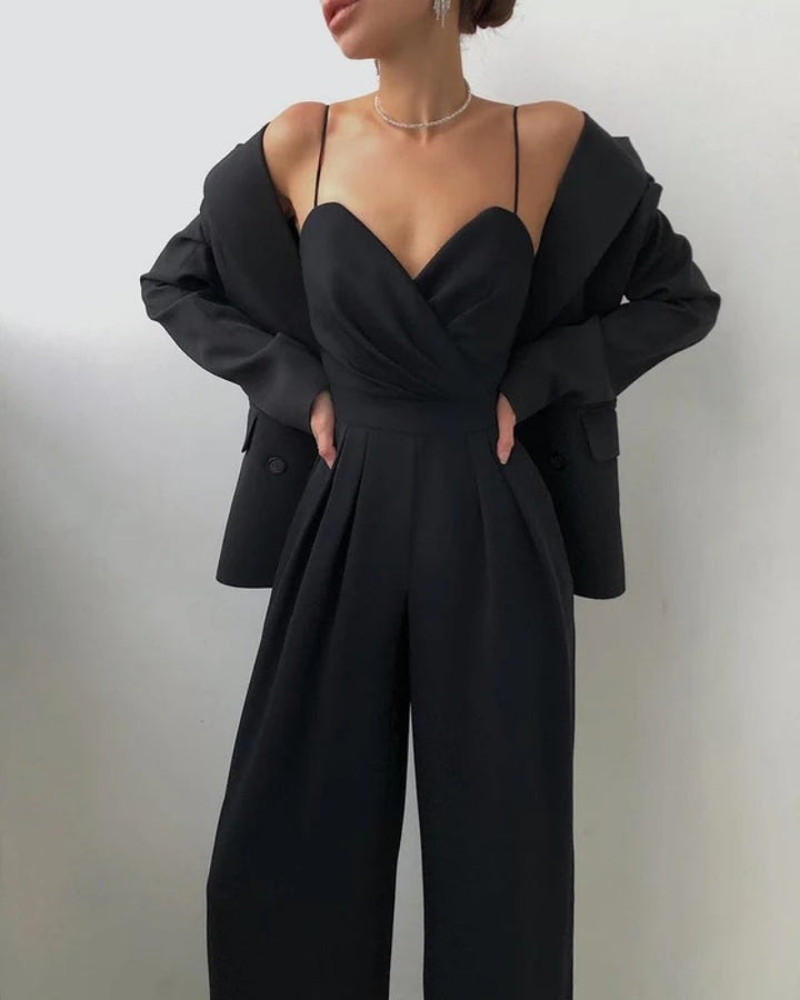 Jumpsuit with Wrap Top – Wide Legged for Women at Weddings