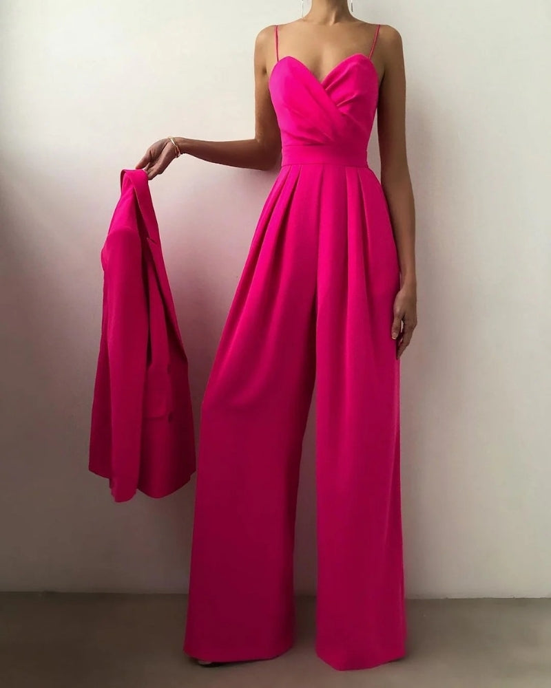 Jumpsuit with Wrap Top – Wide Legged for Women at Weddings