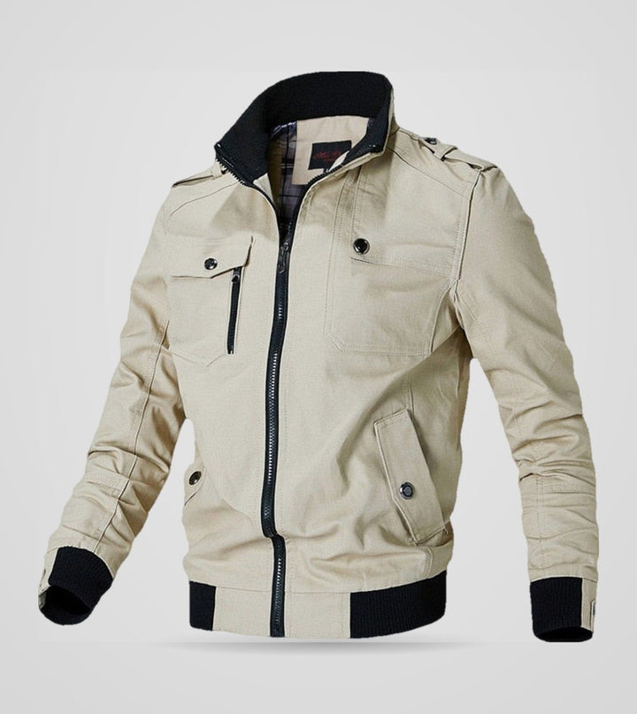 Kaspisches Meer | Herren Übergroßer Rippmantel für Herbst und Winter