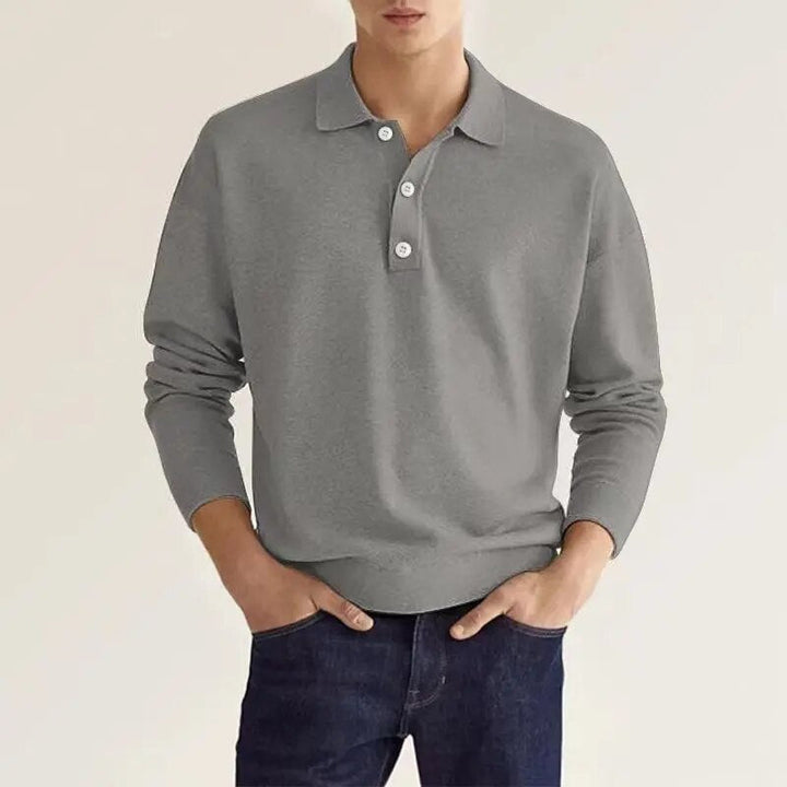 Poloshirt mit langen Ärmeln für Herren - maximale Eleganz und Komfort - Thibo